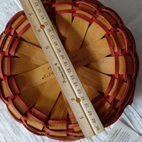 Longaberger Mother's DAY 95 Floral Lidded Basket with Handles - Picture 10 of 11